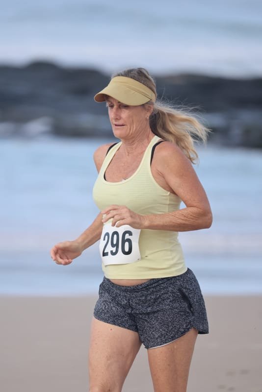 Ballina Athletics Club members at Shelly Beach