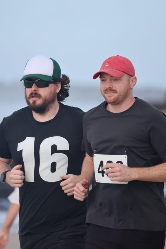 Ballina Athletics Club members at Shelly Beach