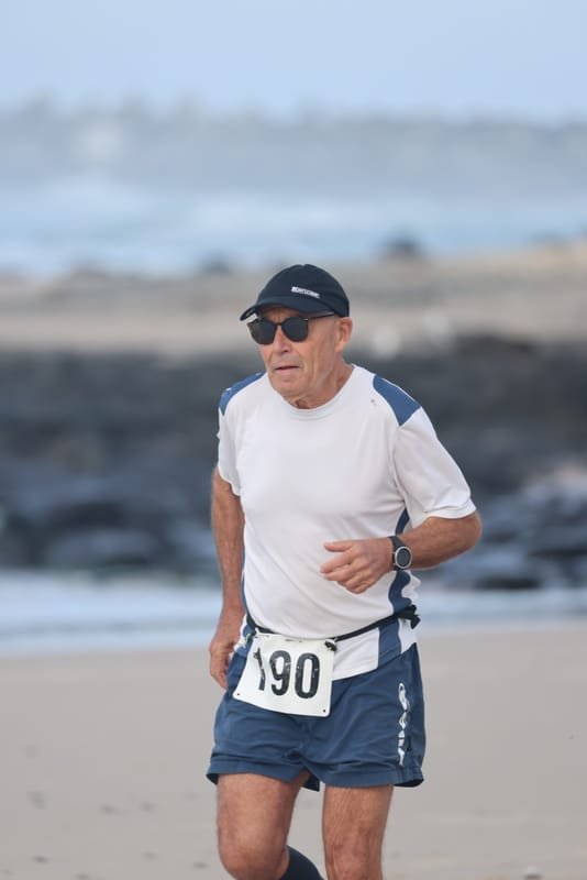 Ballina Athletics Club members at Shelly Beach