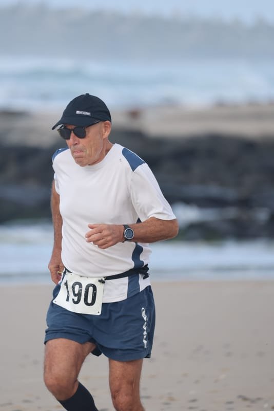 Ballina Athletics Club members at Shelly Beach