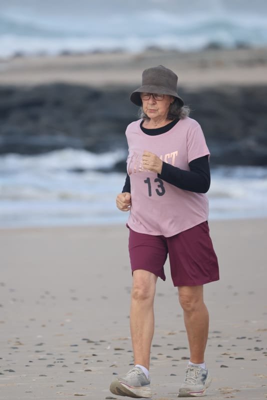 Ballina Athletics Club members at Shelly Beach
