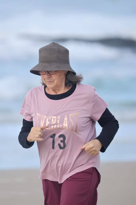 Ballina Athletics Club members at Shelly Beach