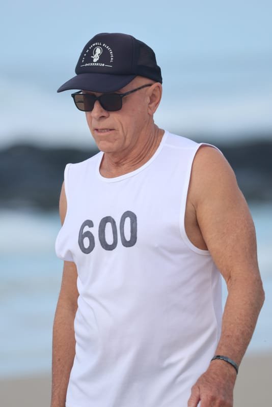 Ballina Athletics Club members at Shelly Beach