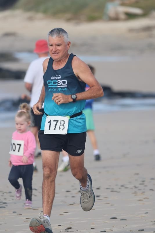 Ballina Athletics Club members at Shelly Beach