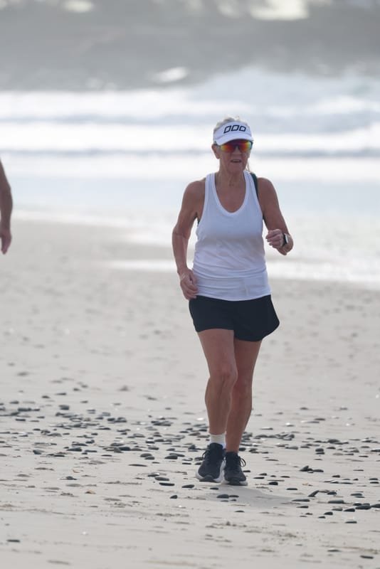 Ballina Athletics Club members at Shelly Beach
