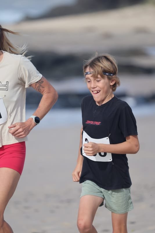 Ballina Athletics Club members at Shelly Beach