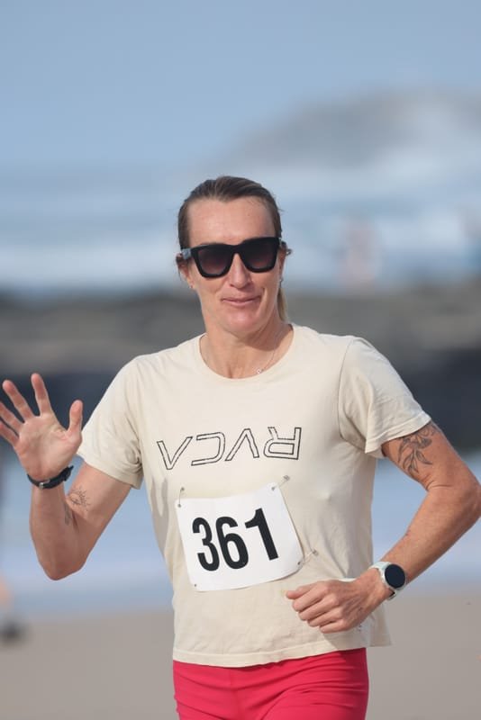 Ballina Athletics Club members at Shelly Beach
