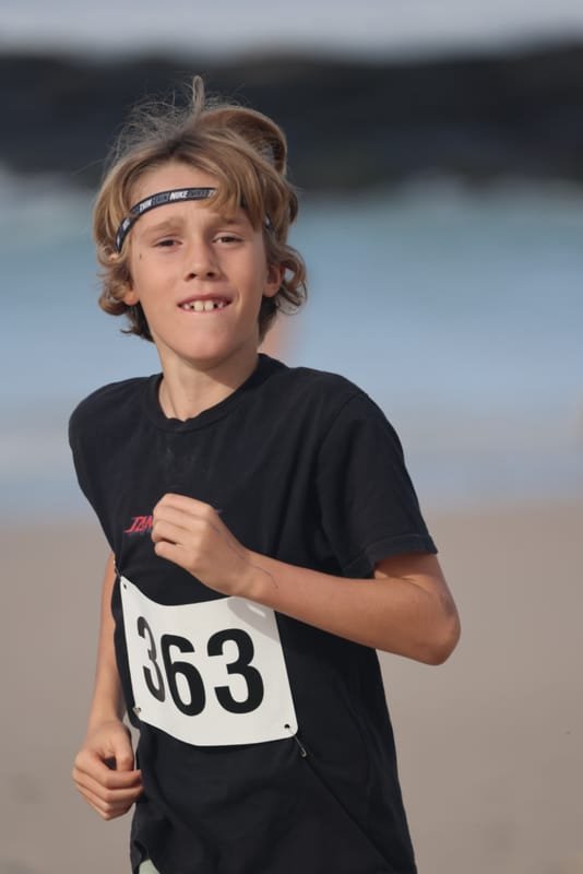 Ballina Athletics Club members at Shelly Beach