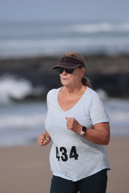Ballina Athletics Club members at Shelly Beach