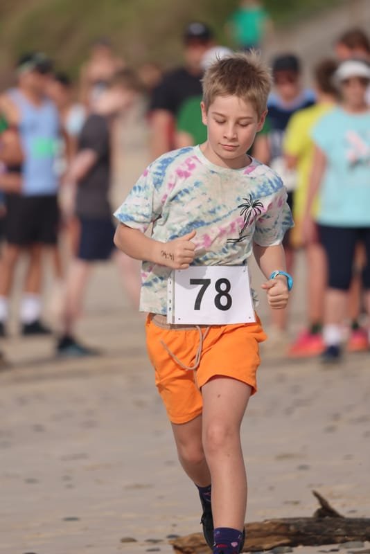 Ballina Athletics Club members at Shelly Beach