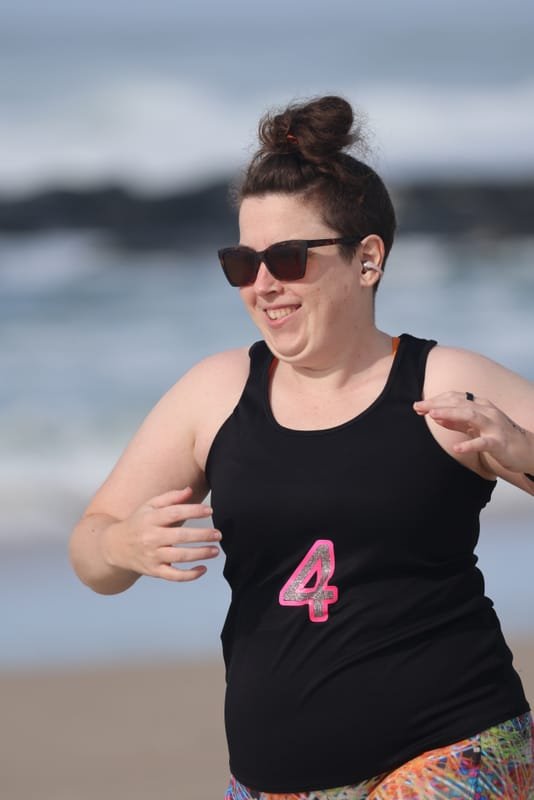 Ballina Athletics Club members at Shelly Beach