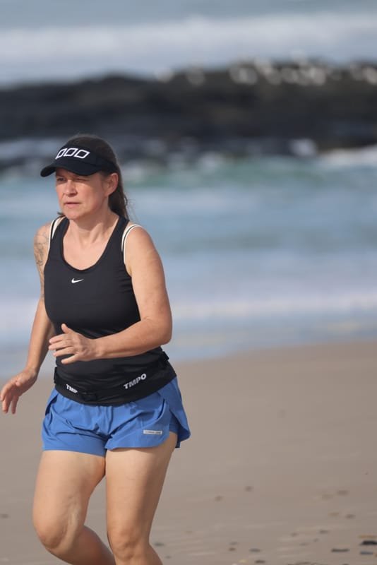 Ballina Athletics Club members at Shelly Beach