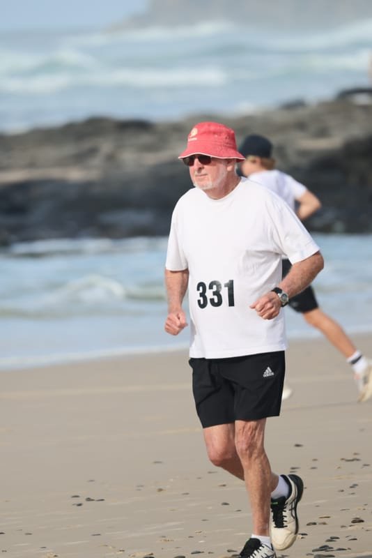 Ballina Athletics Club members at Shelly Beach