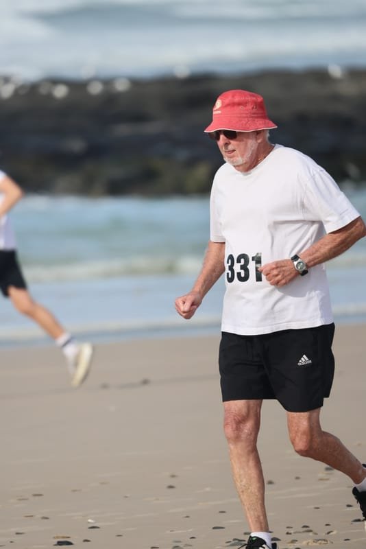 Ballina Athletics Club members at Shelly Beach