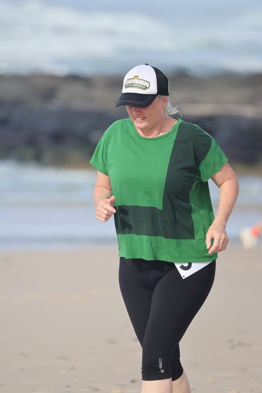 Ballina Athletics Club members at Shelly Beach