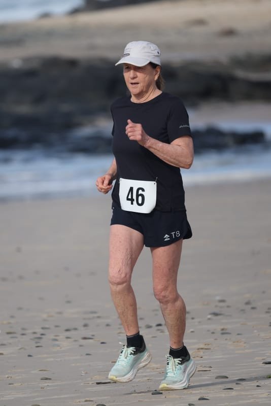 Ballina Athletics Club members at Shelly Beach