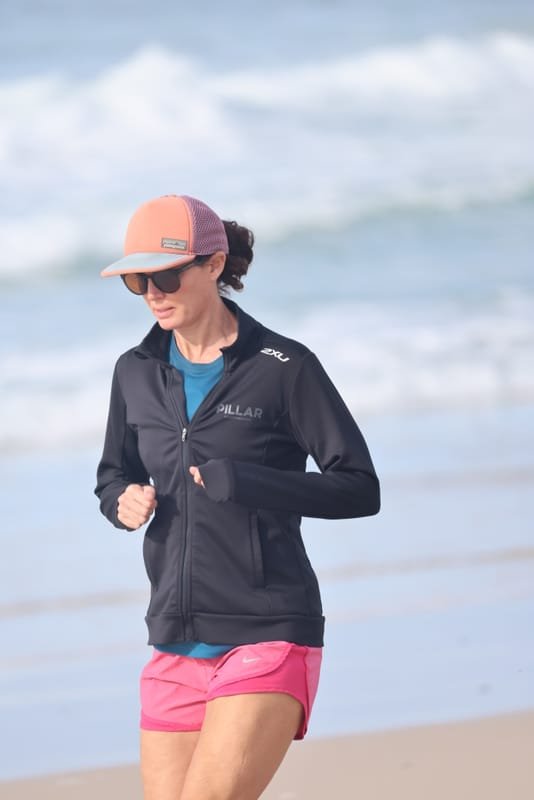 Ballina Athletics Club members at Shelly Beach