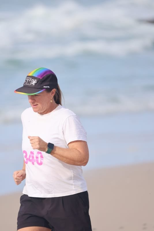 Ballina Athletics Club members at Shelly Beach