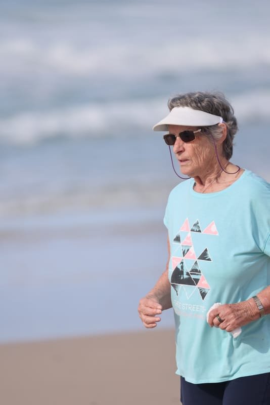 Ballina Athletics Club members at Shelly Beach