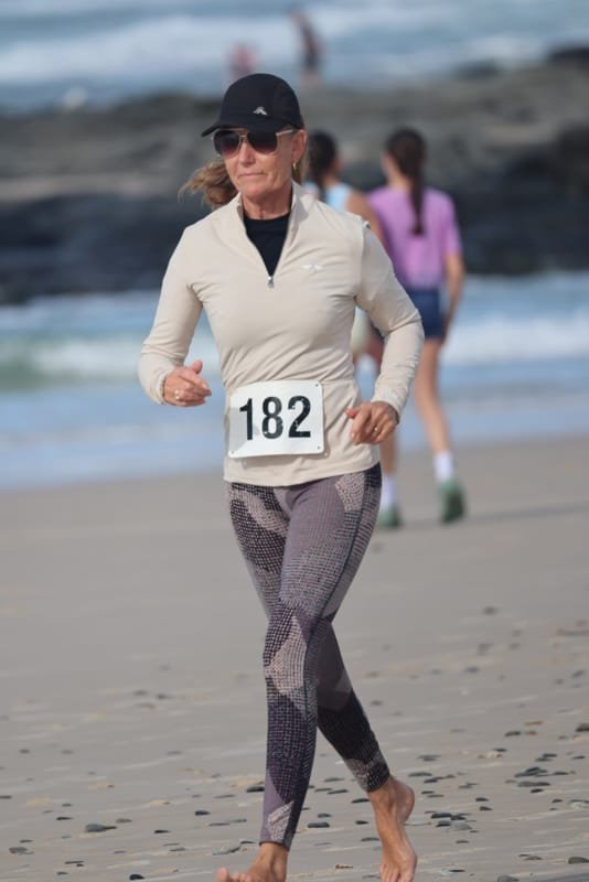 Ballina Athletics Club members at Shelly Beach
