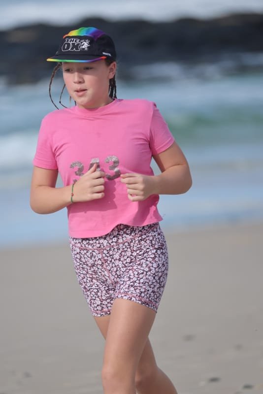 Ballina Athletics Club members at Shelly Beach