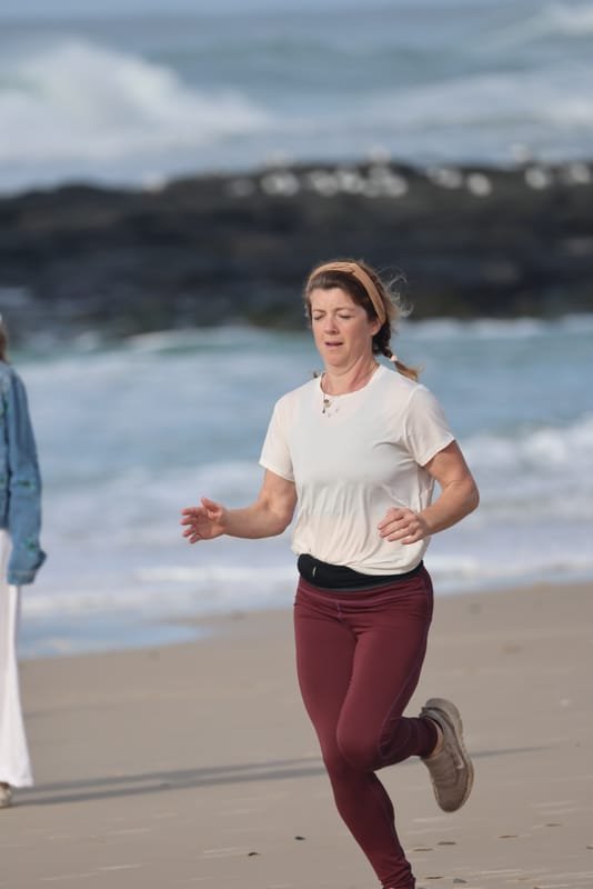 Ballina Athletics Club members at Shelly Beach
