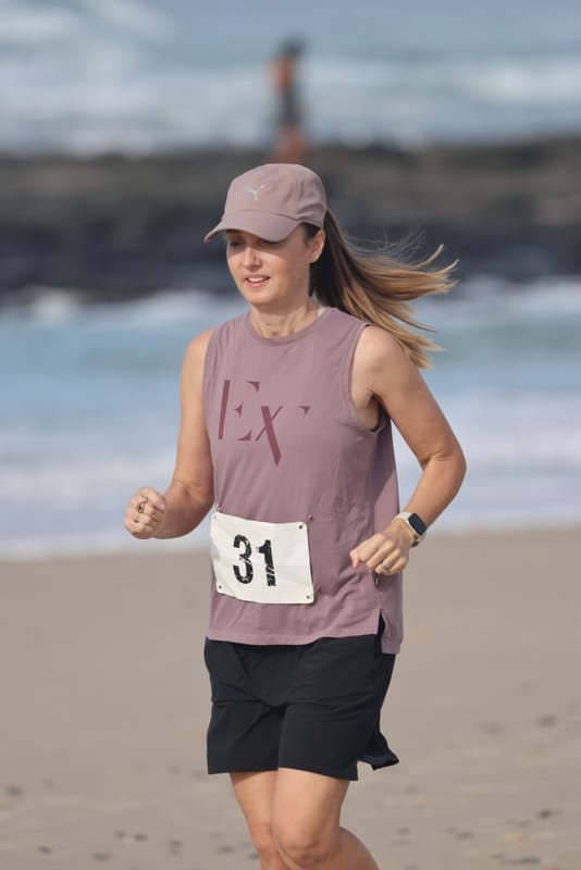 Ballina Athletics Club members at Shelly Beach
