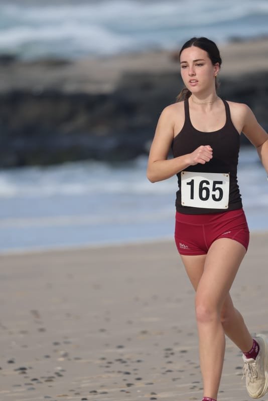 Ballina Athletics Club members at Shelly Beach