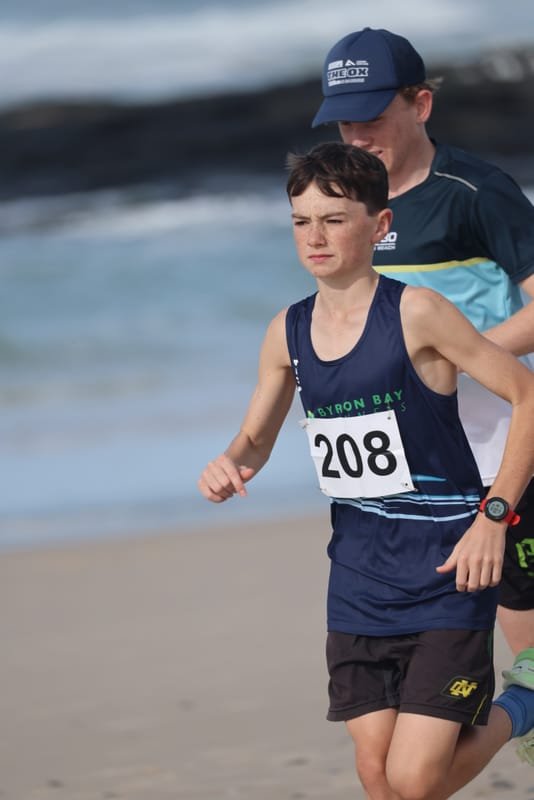 Ballina Athletics Club members at Shelly Beach