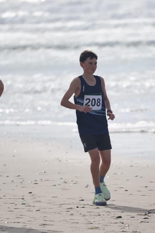 Ballina Athletics Club members at Shelly Beach