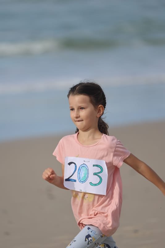 Ballina Athletics Club members at Shelly Beach