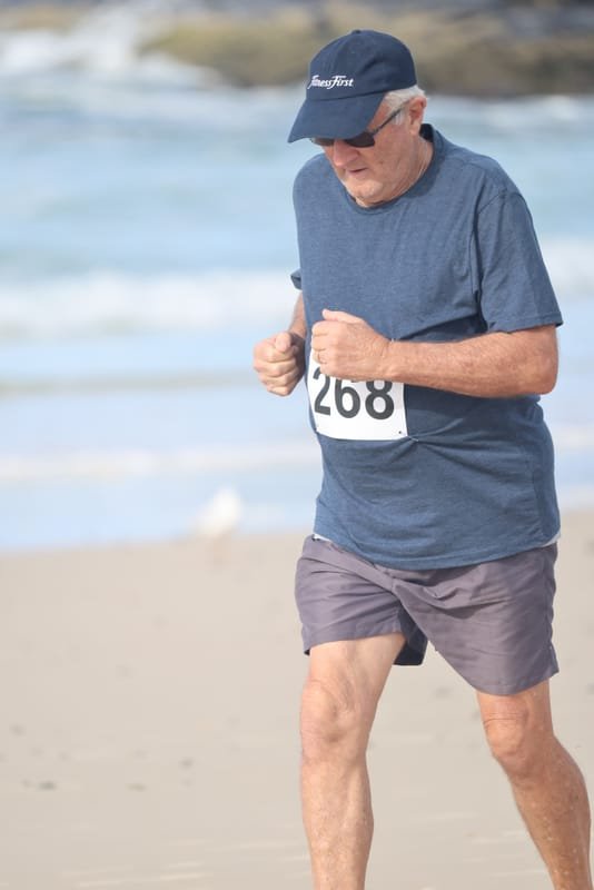 Ballina Athletics Club members at Shelly Beach