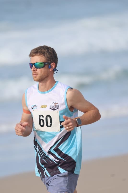 Ballina Athletics Club members at Shelly Beach