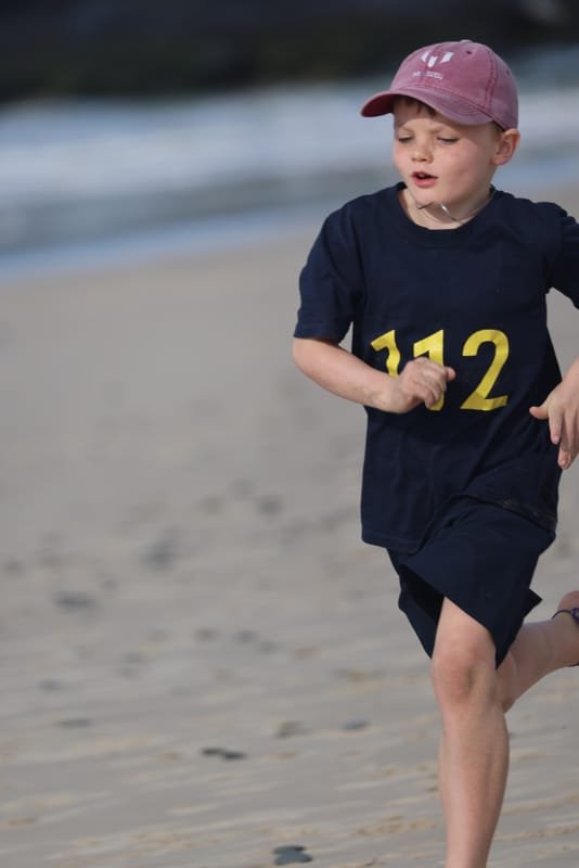 Ballina Athletics Club members at Shelly Beach