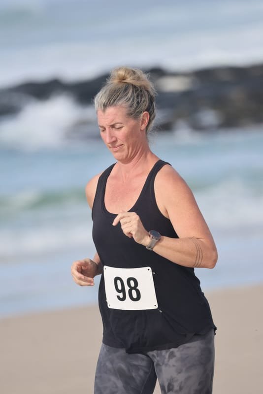 Ballina Athletics Club members at Shelly Beach