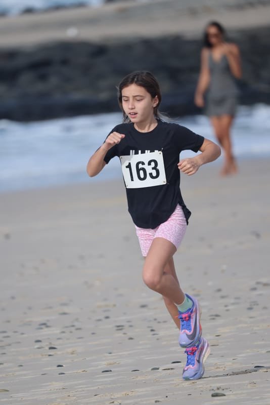 Ballina Athletics Club members at Shelly Beach