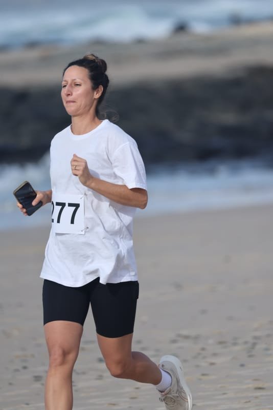 Ballina Athletics Club members at Shelly Beach
