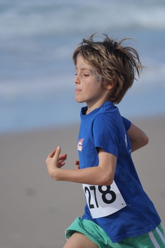 Ballina Athletics Club members at Shelly Beach