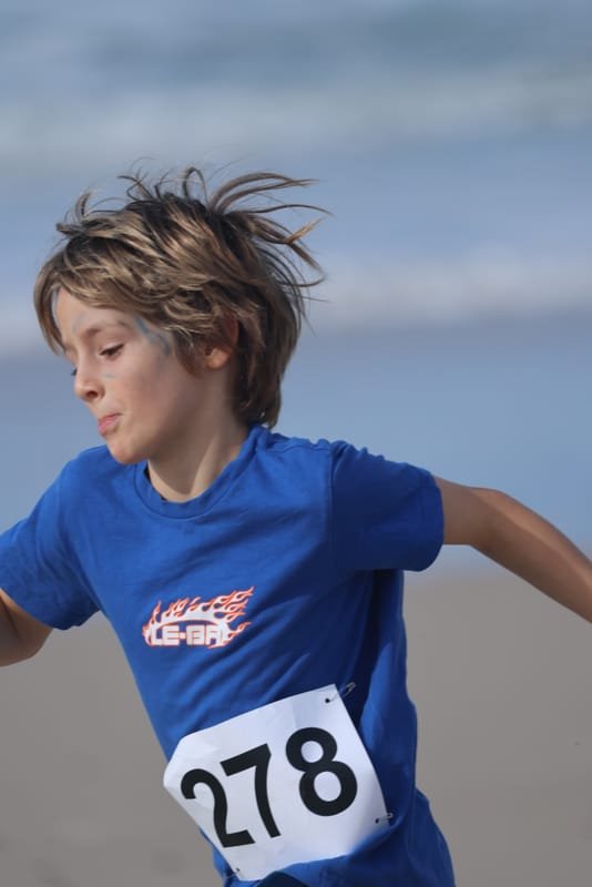 Ballina Athletics Club members at Shelly Beach