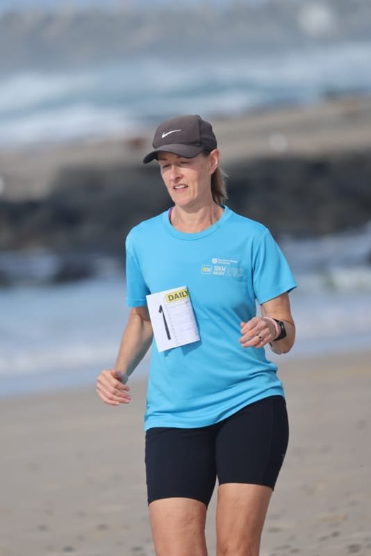 Ballina Athletics Club members at Shelly Beach