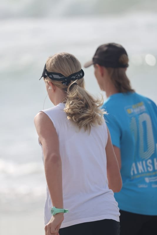 Ballina Athletics Club members at Shelly Beach