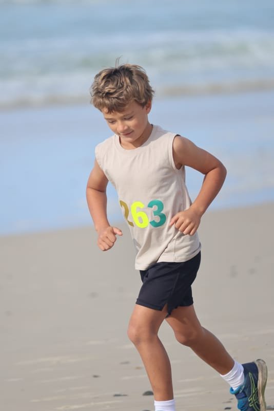 Ballina Athletics Club members at Shelly Beach