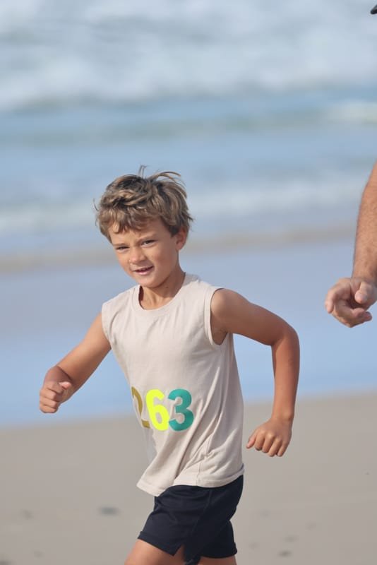 Ballina Athletics Club members at Shelly Beach