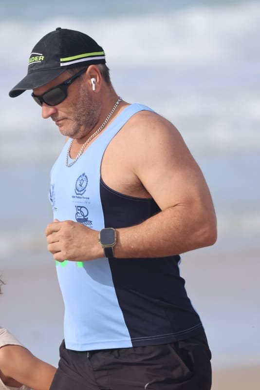 Ballina Athletics Club members at Shelly Beach
