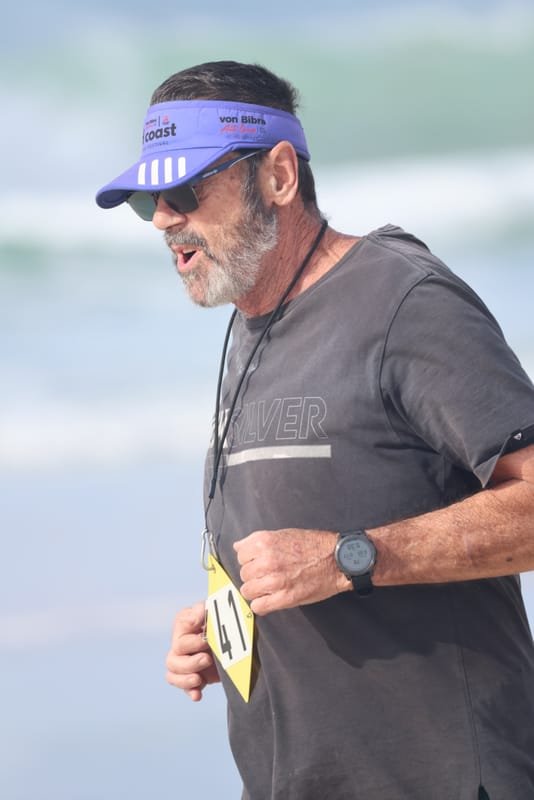Ballina Athletics Club members at Shelly Beach