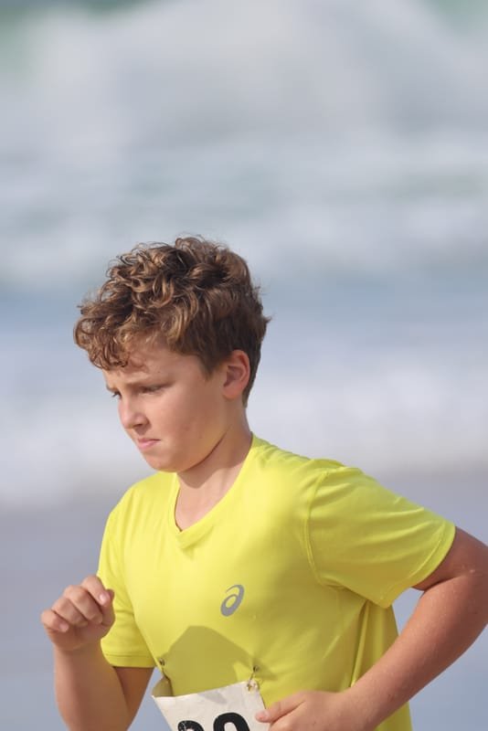 Ballina Athletics Club members at Shelly Beach