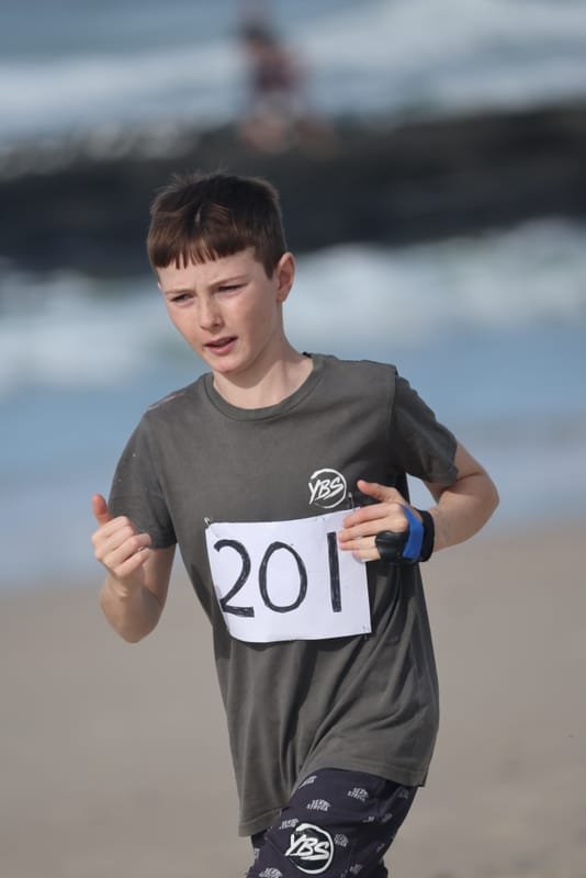 Ballina Athletics Club members at Shelly Beach