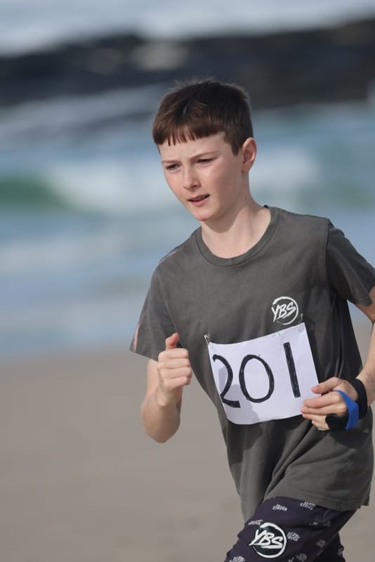 Ballina Athletics Club members at Shelly Beach