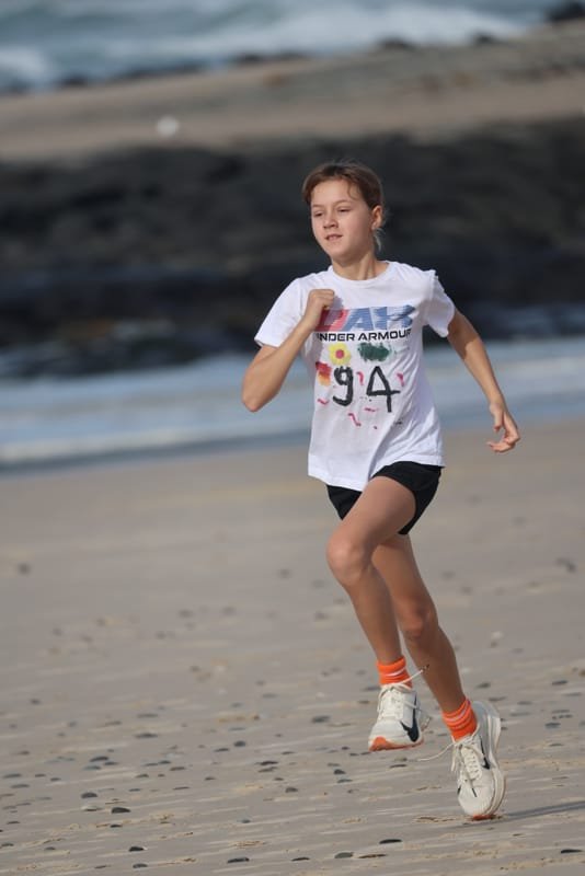 Ballina Athletics Club members at Shelly Beach