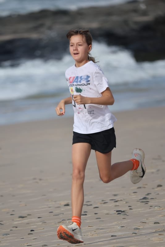 Ballina Athletics Club members at Shelly Beach
